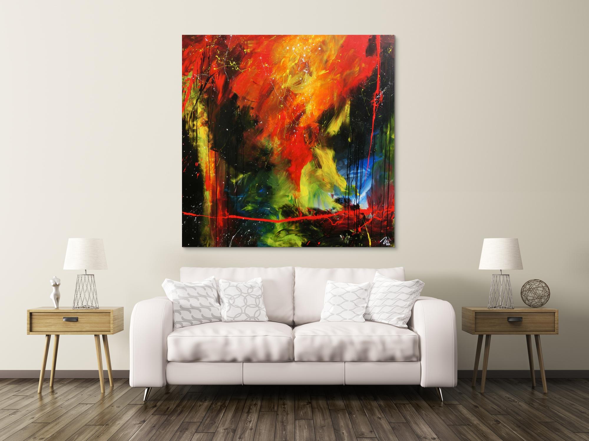 Sehr modernes abstraktes Gemälde zeitgenössiche Malerei