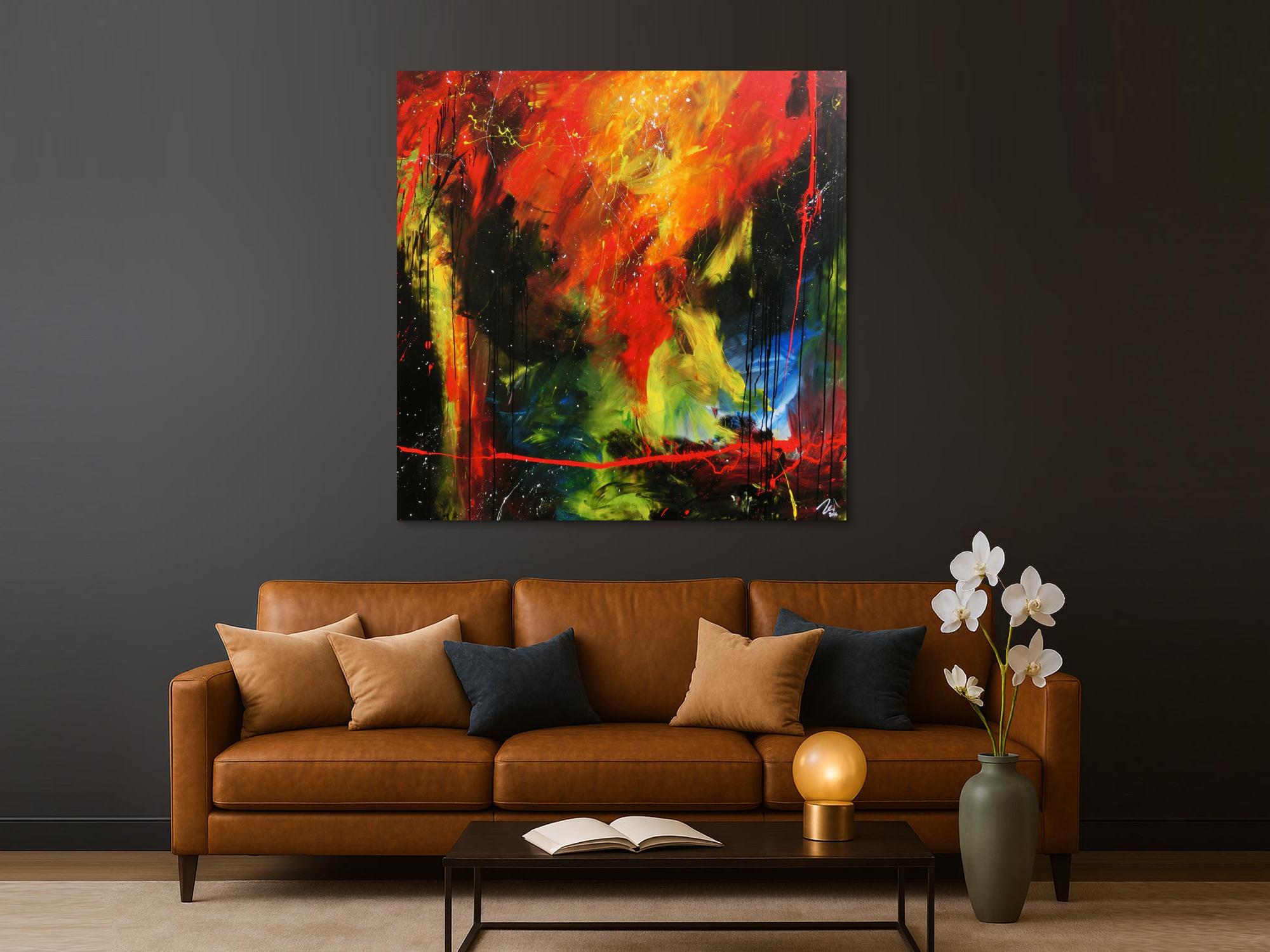 Sehr modernes abstraktes Gemälde zeitgenössiche Malerei