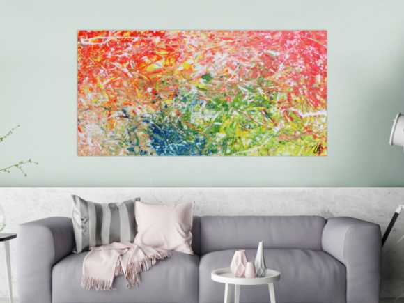 Kunstdruck Ausschnitt erstellen abstraktes Gemälde Nr. 597