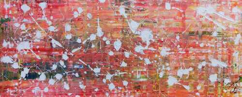 Modernes abstraltes Gemälde mit hellen Farben