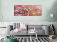 Modernes abstraltes Gemälde mit hellen Farben