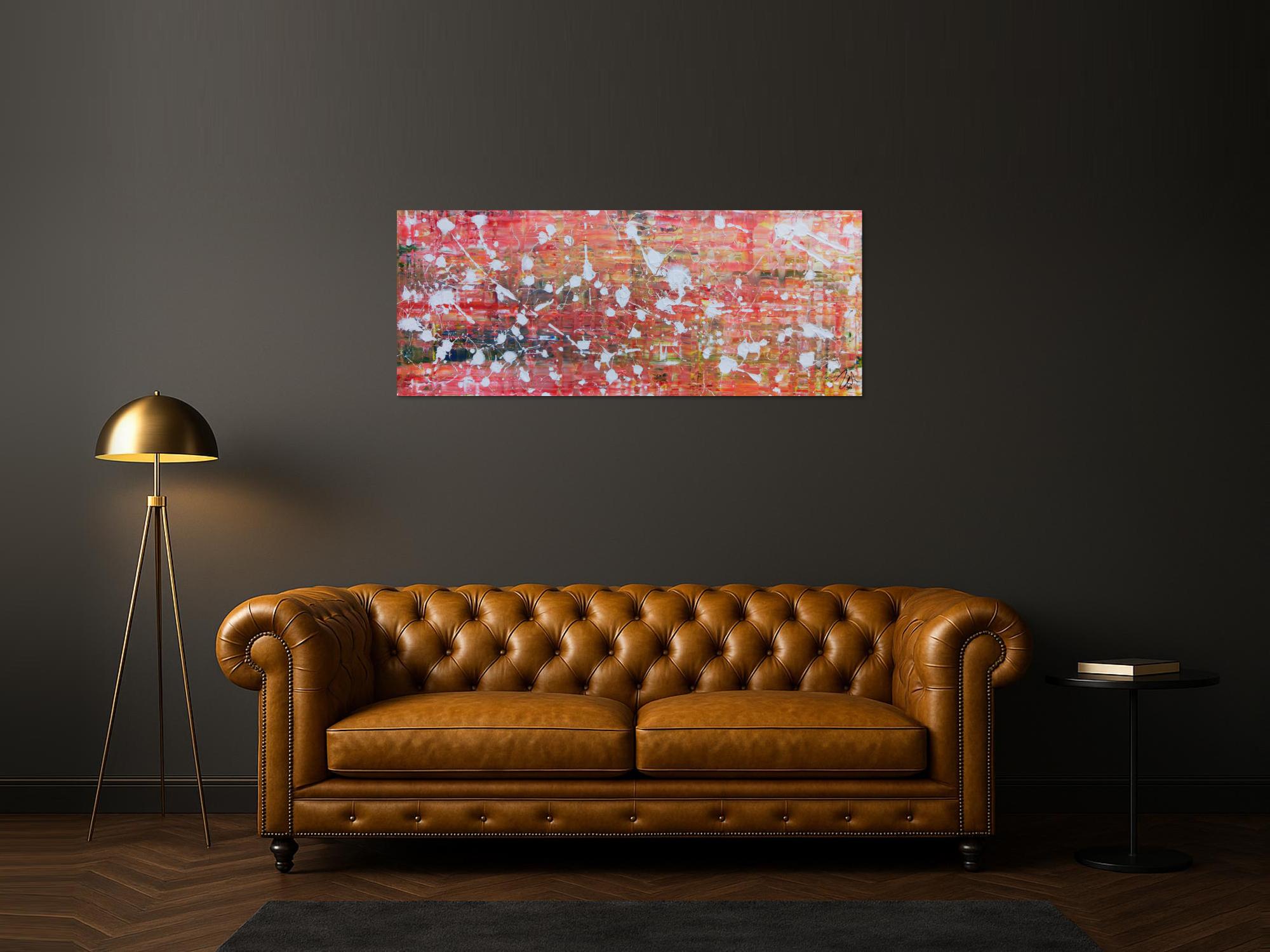 Modernes abstraltes Gemälde mit hellen Farben