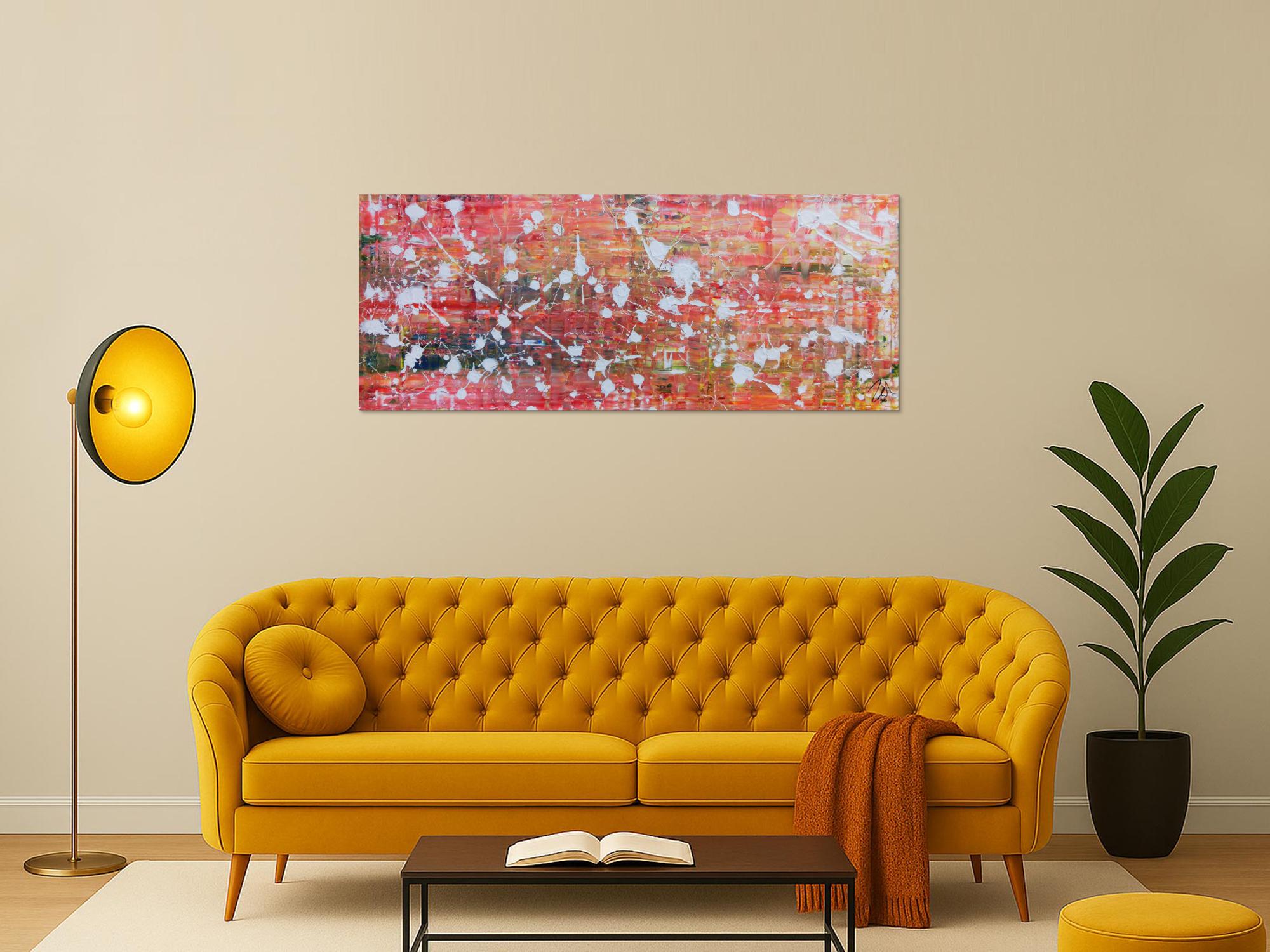 Modernes abstraltes Gemälde mit hellen Farben