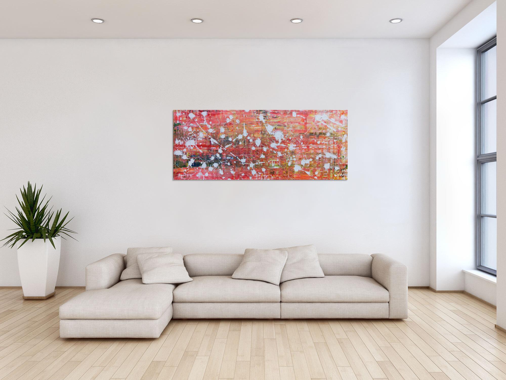 Modernes abstraltes Gemälde mit hellen Farben