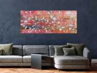Modernes abstraltes Gemälde mit hellen Farben