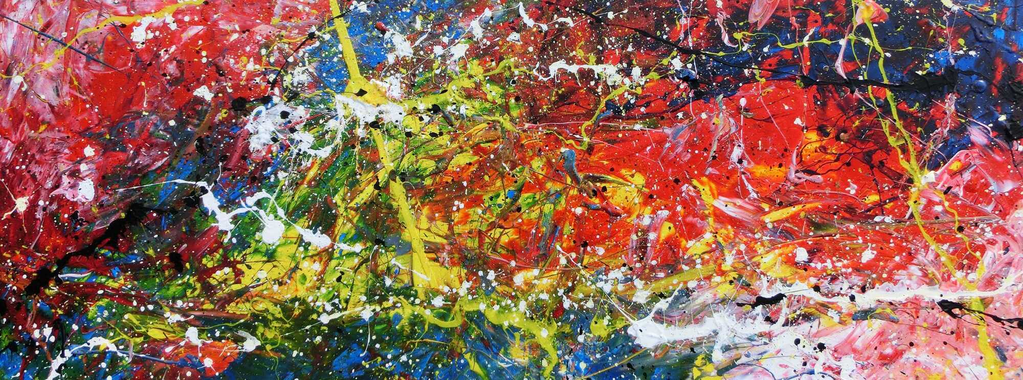 Modernes buntes Acrylgemälde abstrakt
