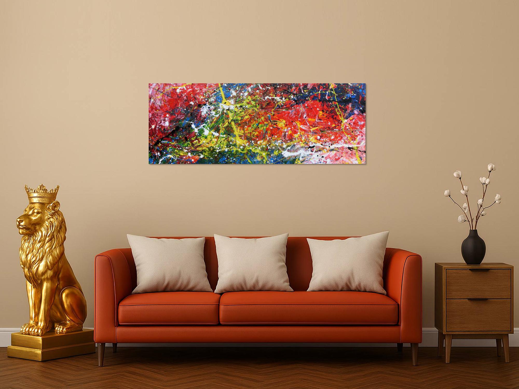 Modernes buntes Acrylgemälde abstrakt