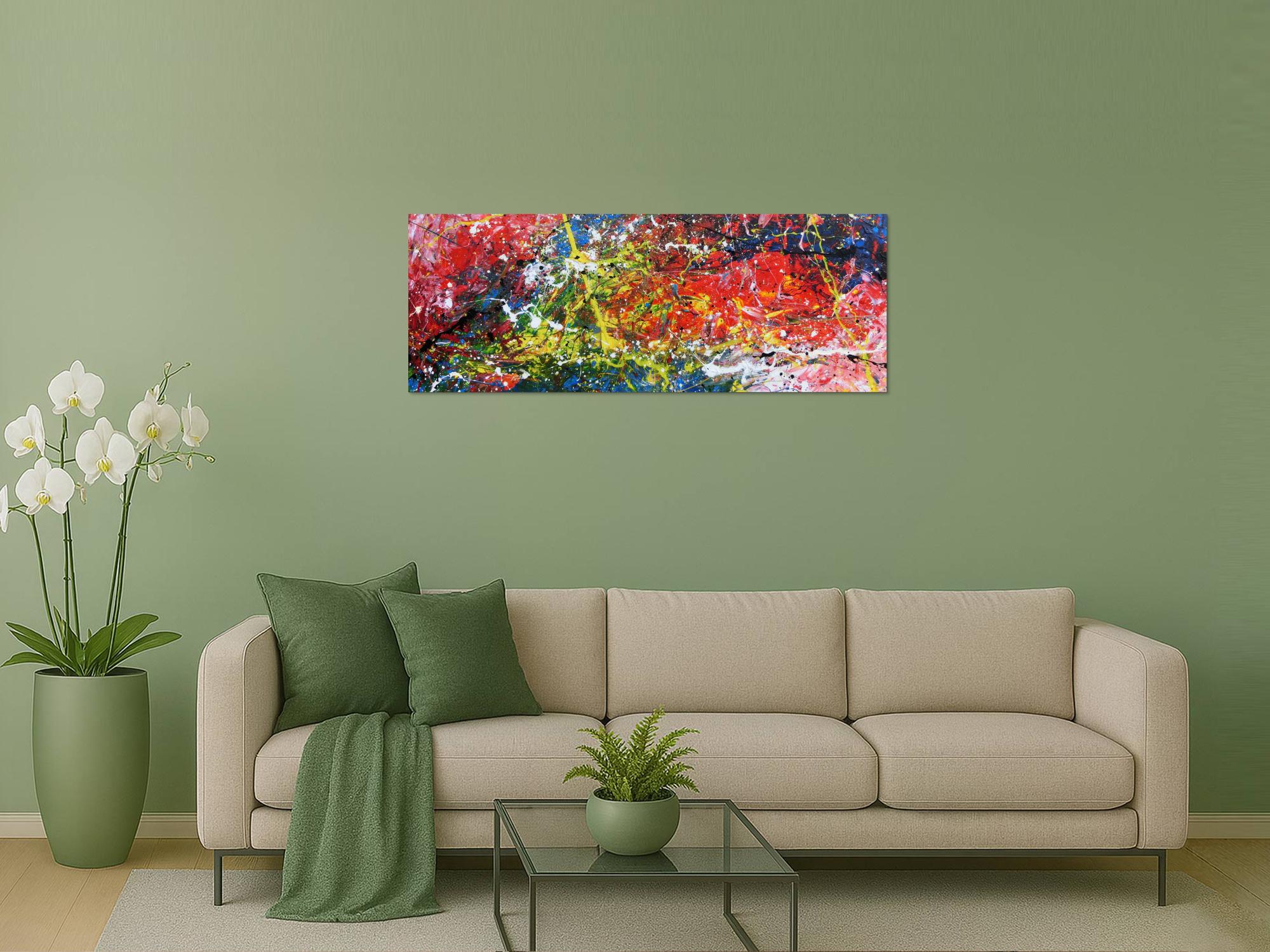 Modernes buntes Acrylgemälde abstrakt