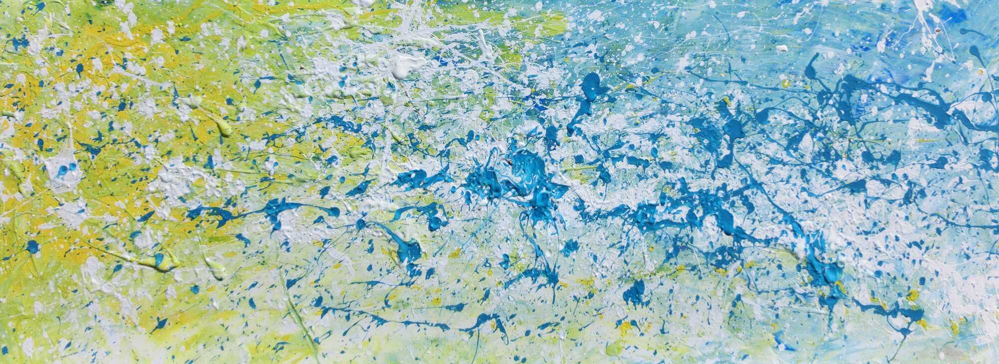 Modernes Gemälde abstrakt helle Farben bunt