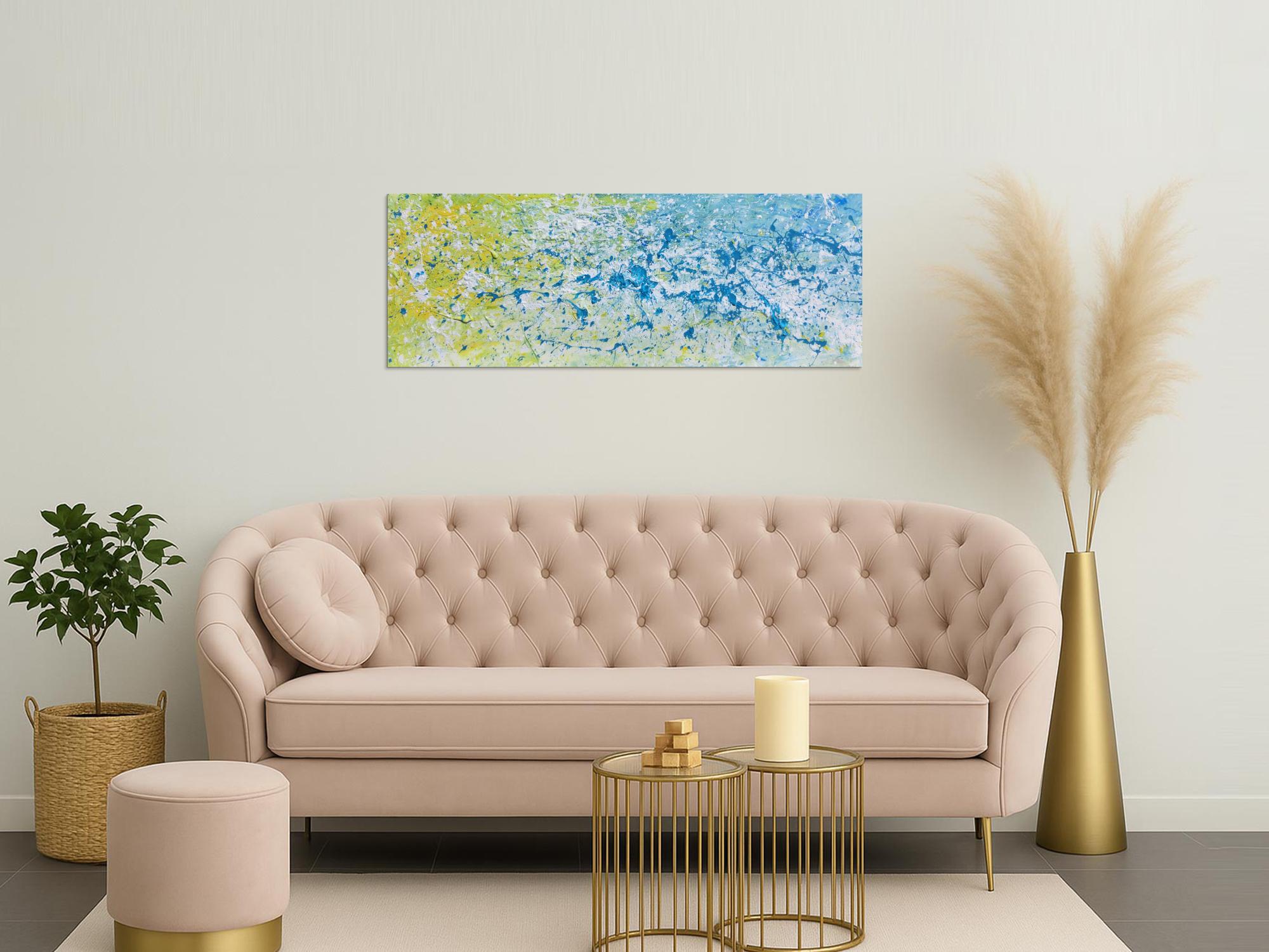 Modernes Gemälde abstrakt helle Farben bunt