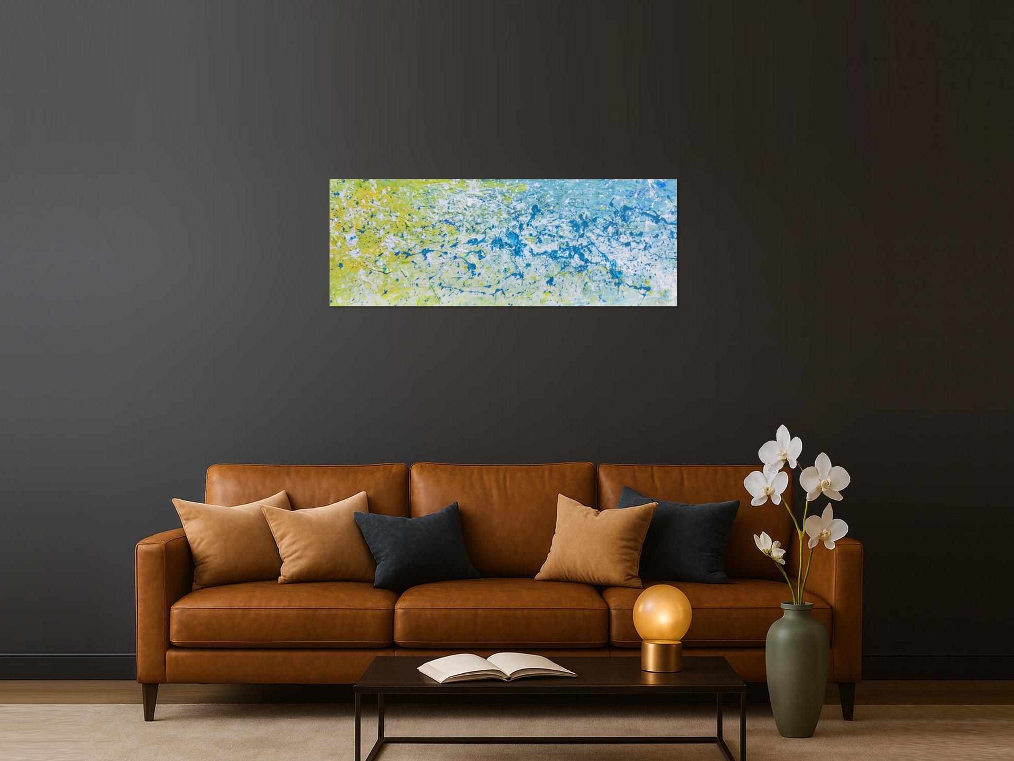 Modernes Gemälde abstrakt helle Farben bunt