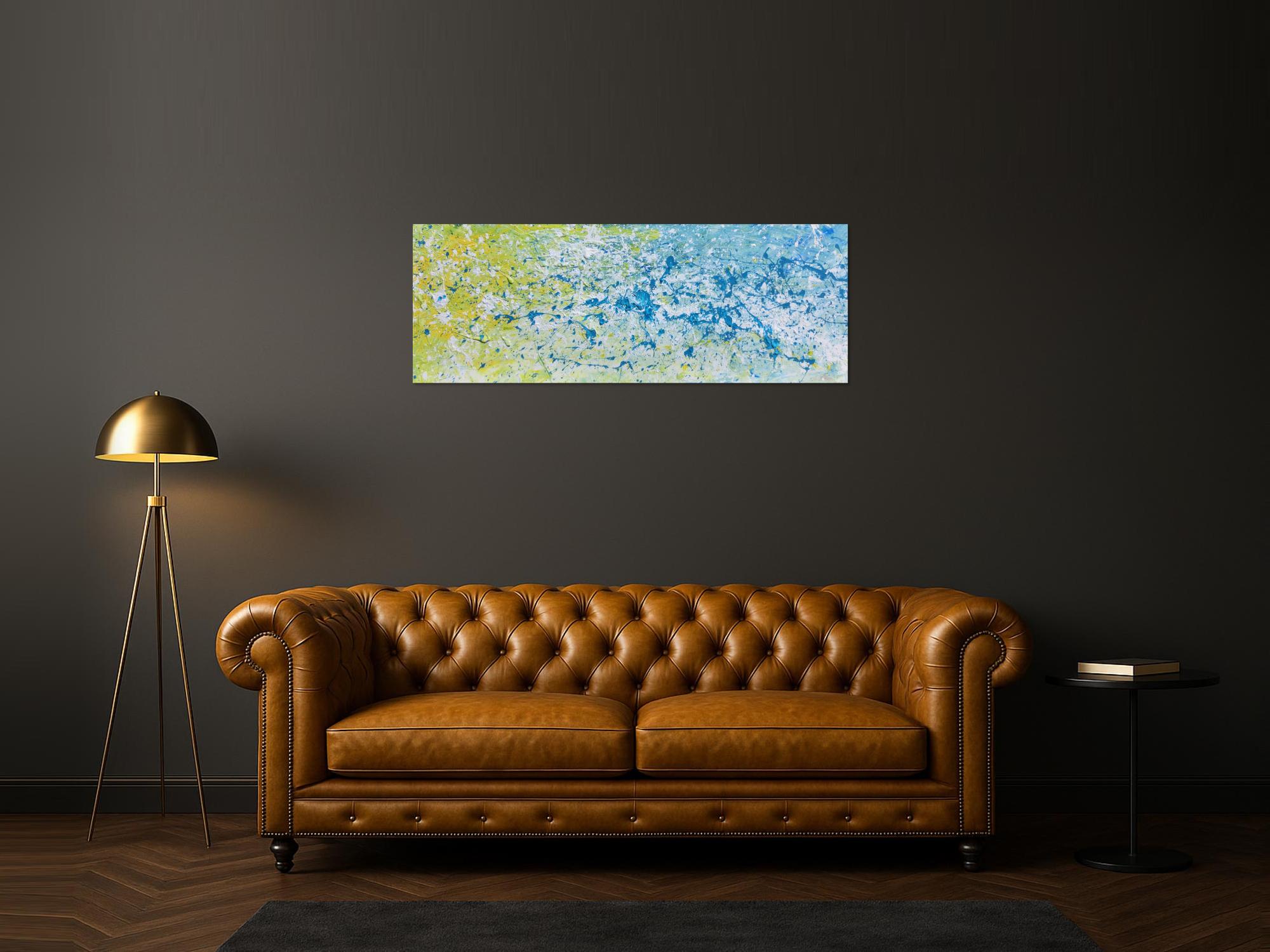 Modernes Gemälde abstrakt helle Farben bunt