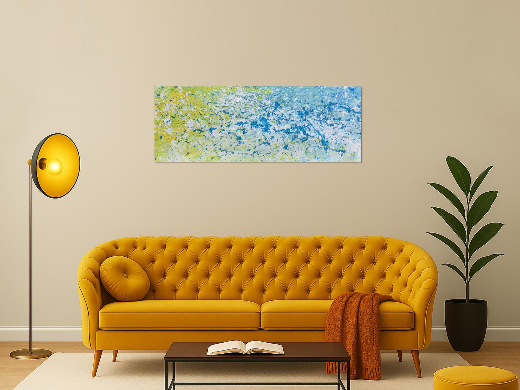 Modernes Gemälde abstrakt helle Farben bunt