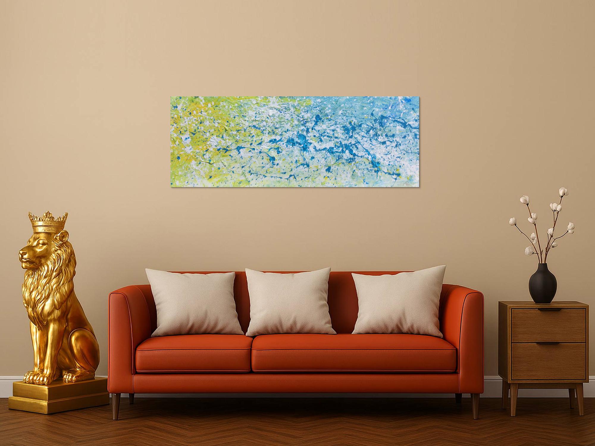 Modernes Gemälde abstrakt helle Farben bunt