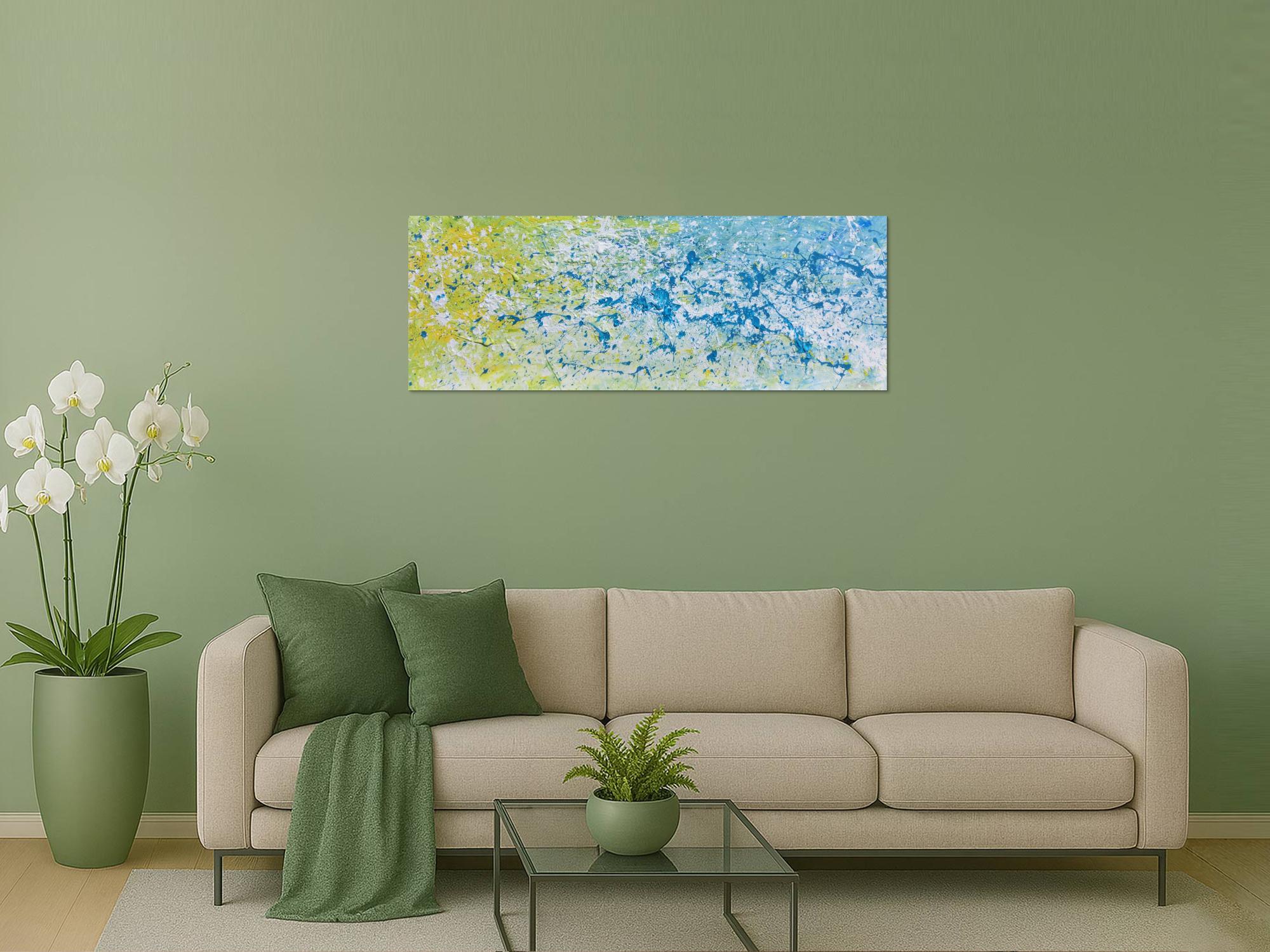 Modernes Gemälde abstrakt helle Farben bunt