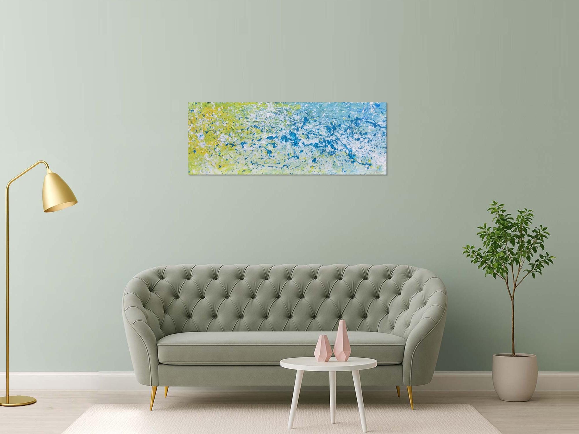 Modernes Gemälde abstrakt helle Farben bunt