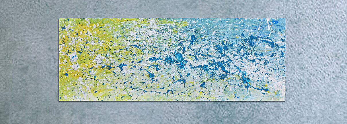 Modernes Gemälde abstrakt helle Farben bunt