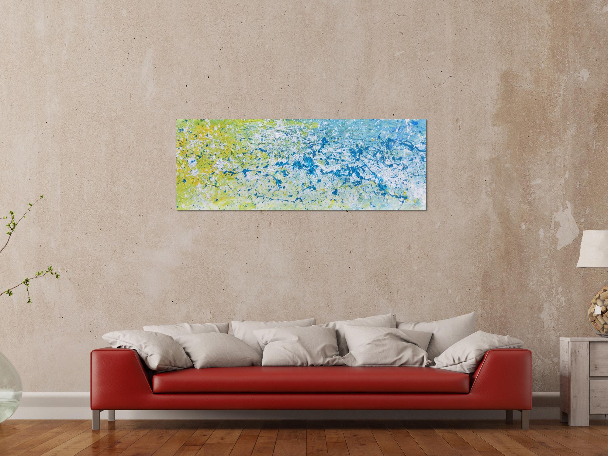 Modernes Gemälde abstrakt helle Farben bunt