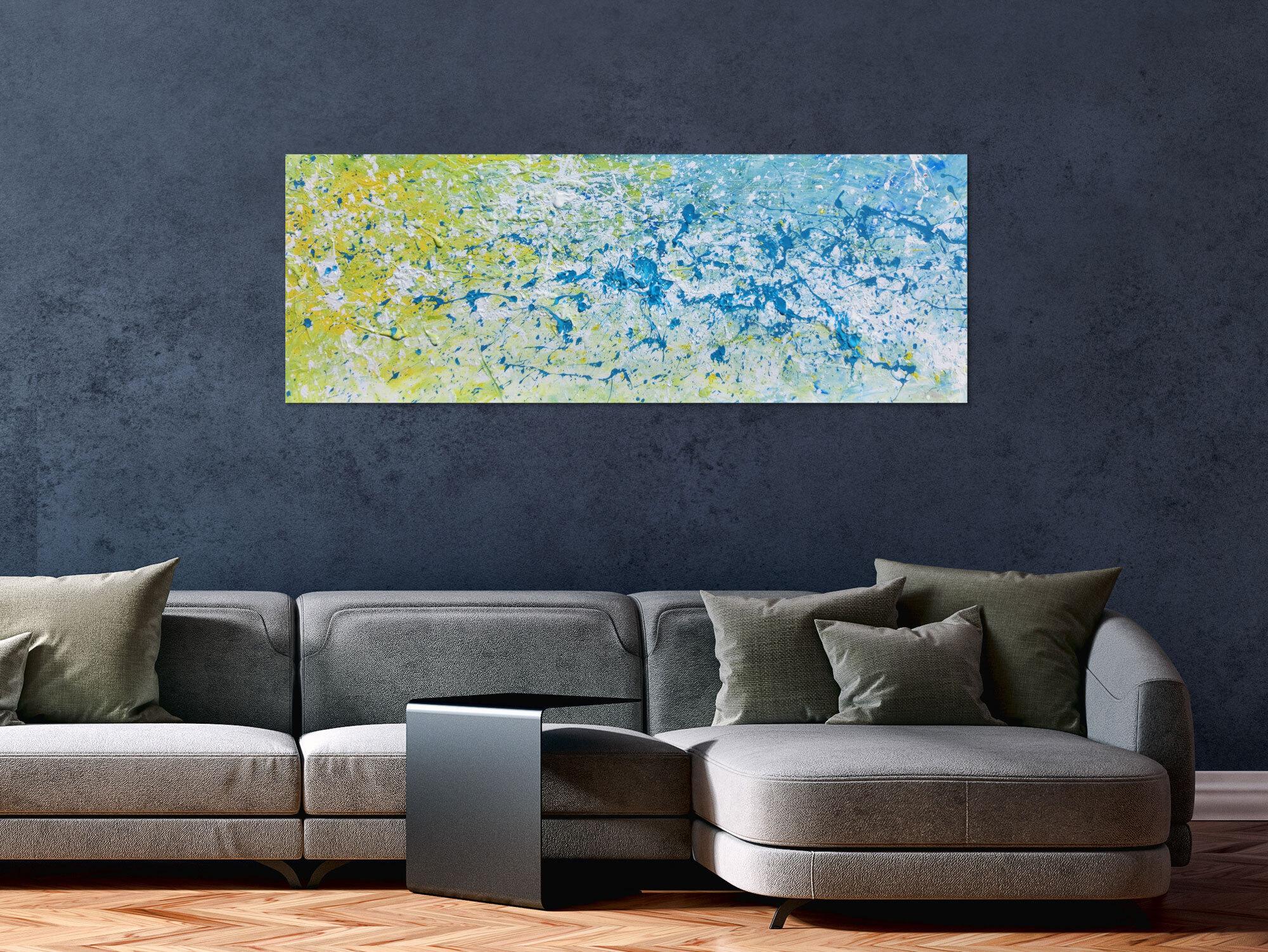 Modernes Gemälde abstrakt helle Farben bunt