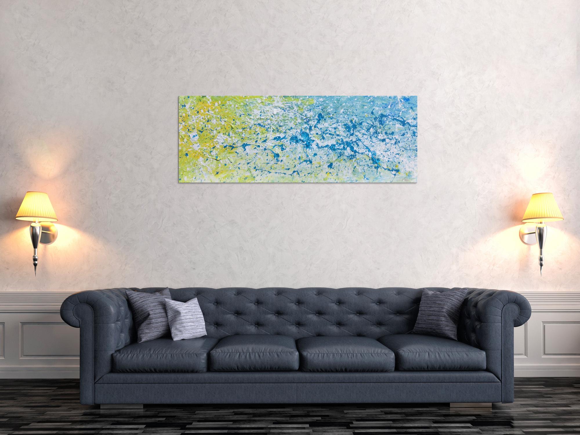 Modernes Gemälde abstrakt helle Farben bunt