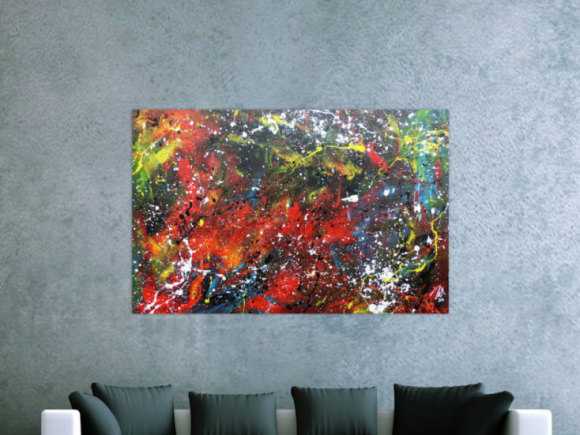 Kunstdruck Ausschnitt erstellen abstraktes Gemälde Nr. 645