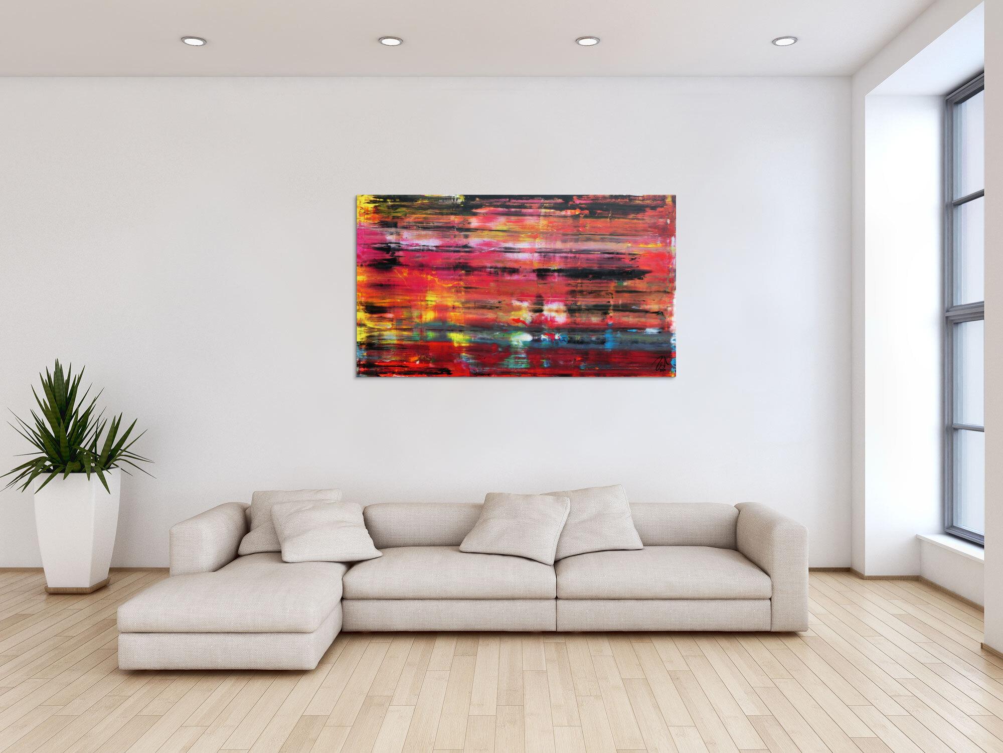 Buntes Acrylgemälde modern abstrakt bunt und farbenfroh