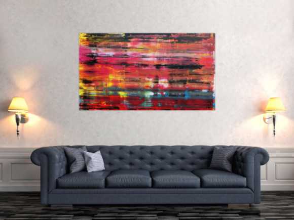 Buntes Acrylgemälde modern abstrakt bunt und farbenfroh