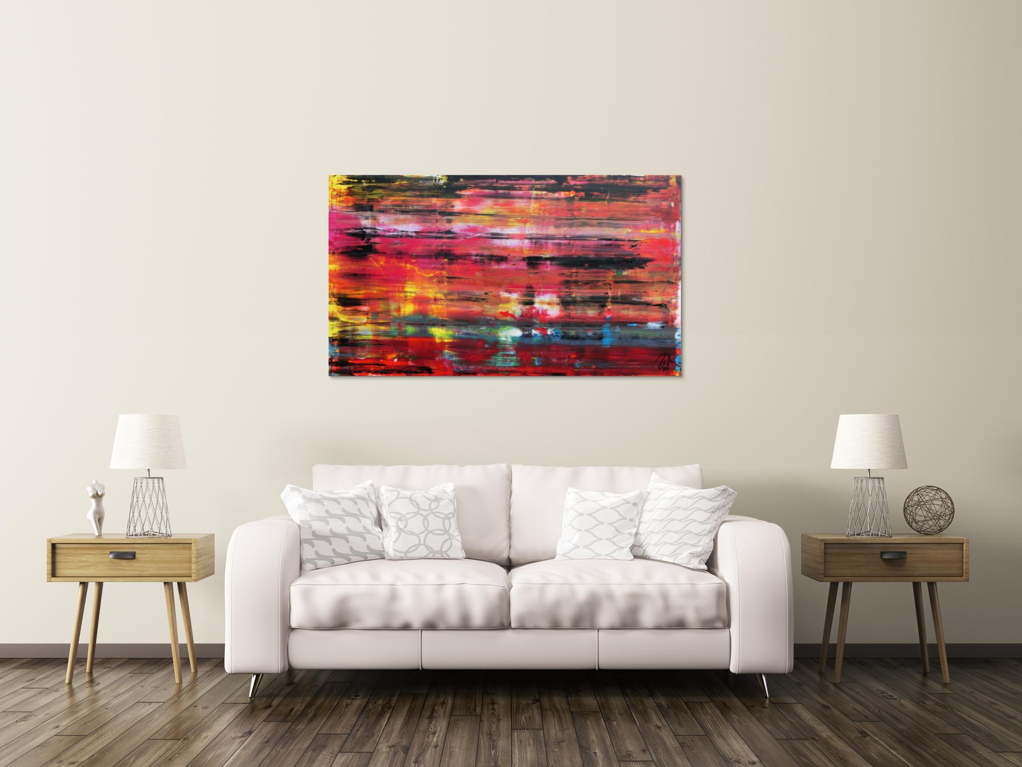 Buntes Acrylgemälde modern abstrakt bunt und farbenfroh