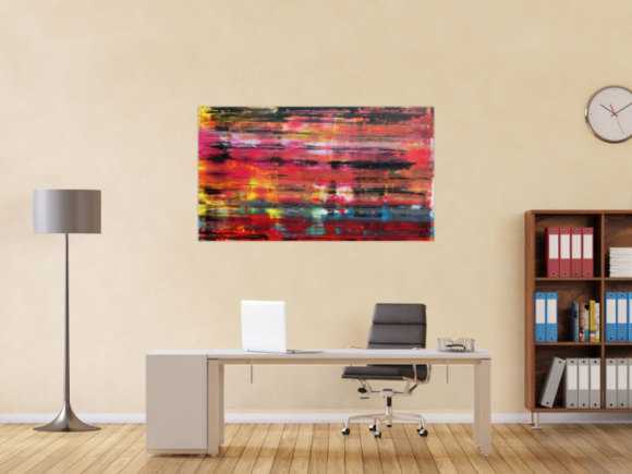 Buntes Acrylgemälde modern abstrakt bunt und farbenfroh