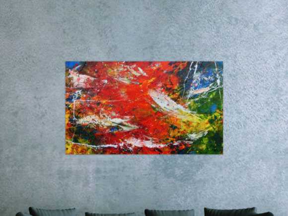Kunstdruck Ausschnitt erstellen abstraktes Gemälde Nr. 658
