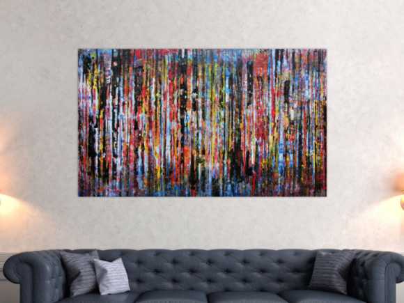 Kunstdruck Ausschnitt erstellen abstraktes Gemälde Nr. 664