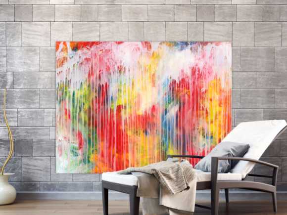 Kunstdruck auf Leinwand abstraktes Gemälde Nr. 669