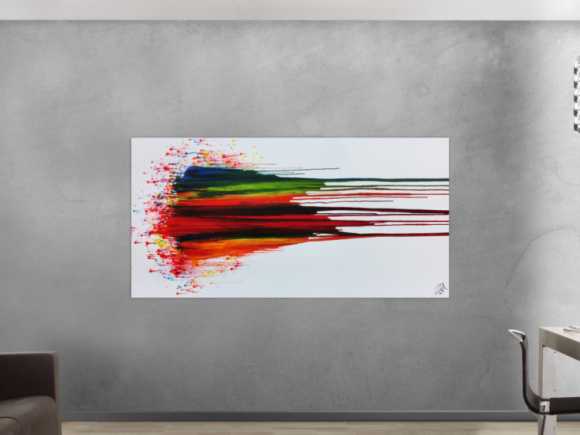 Kunstdruck Ausschnitt erstellen abstraktes Gemälde Nr. 678