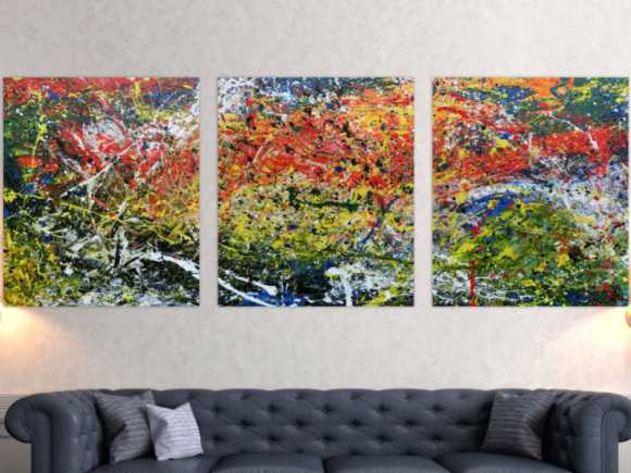 Kunstdruck Ausschnitt erstellen abstraktes Gemälde Nr. 680