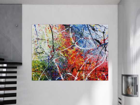 Kunstdruck Ausschnitt erstellen abstraktes Gemälde Nr. 692