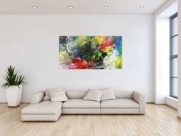 Modernes Acrylbild abstrakt einzigartig und bunt