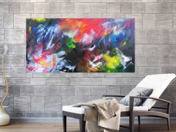 Kunstdruck Ausschnitt erstellen abstraktes Gemälde Nr. 698