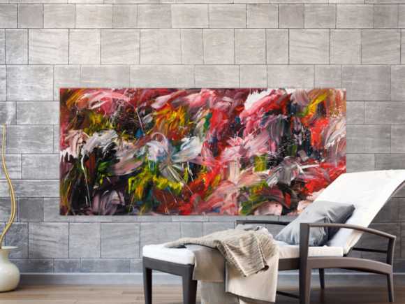 Kunstdruck auf Leinwand abstraktes Gemälde Nr. 699