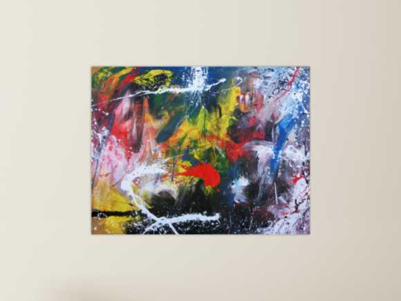 Kunstdruck Ausschnitt erstellen abstraktes Gemälde Nr. 700