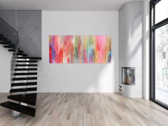 Helles und buntes Acrylgemälde abstrakt sehr modern und freundlich