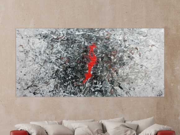 Kunstdruck Ausschnitt erstellen abstraktes Gemälde Nr. 711
