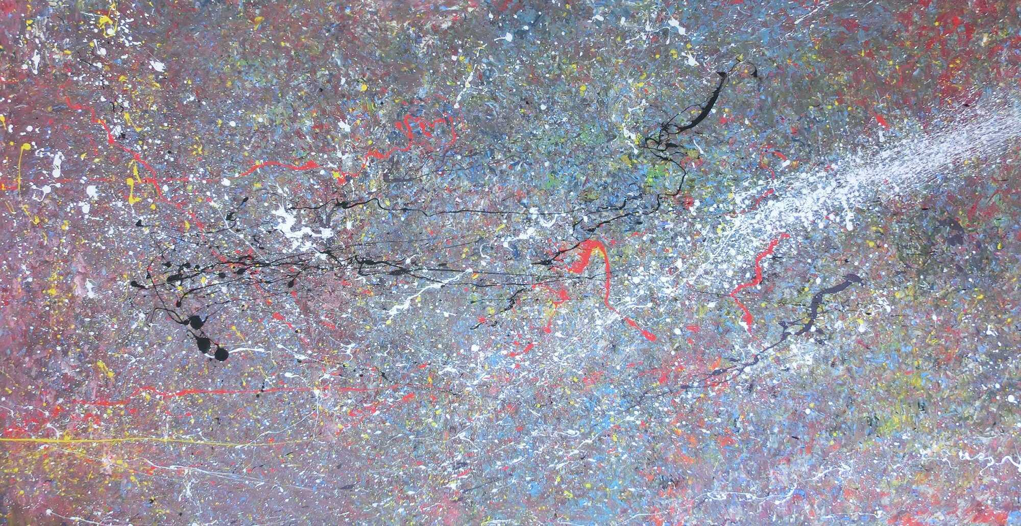 Modernes Acrylbild Lila