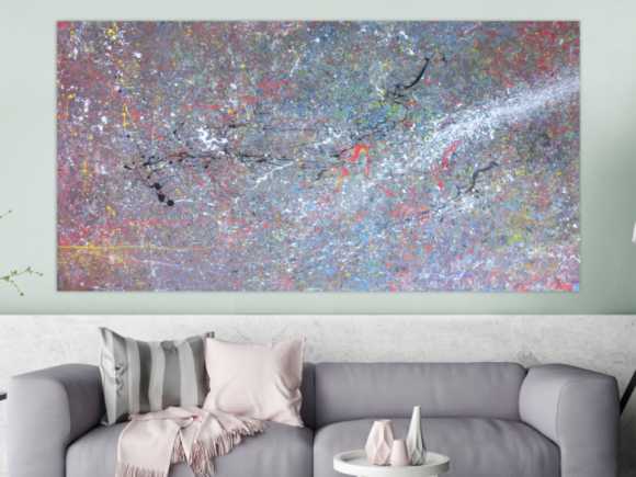 Modernes Acrylbild Lila