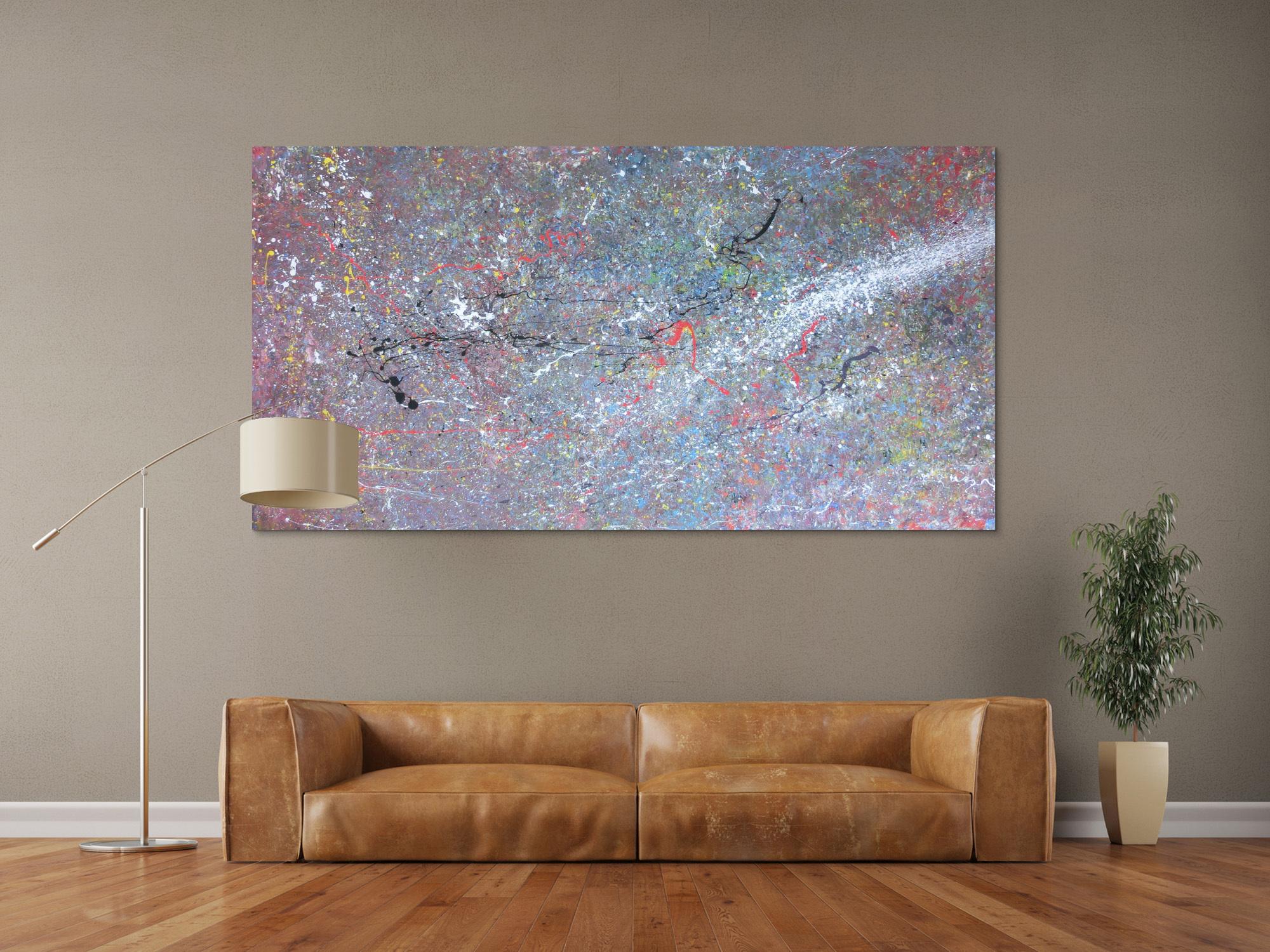 Modernes Acrylbild Lila