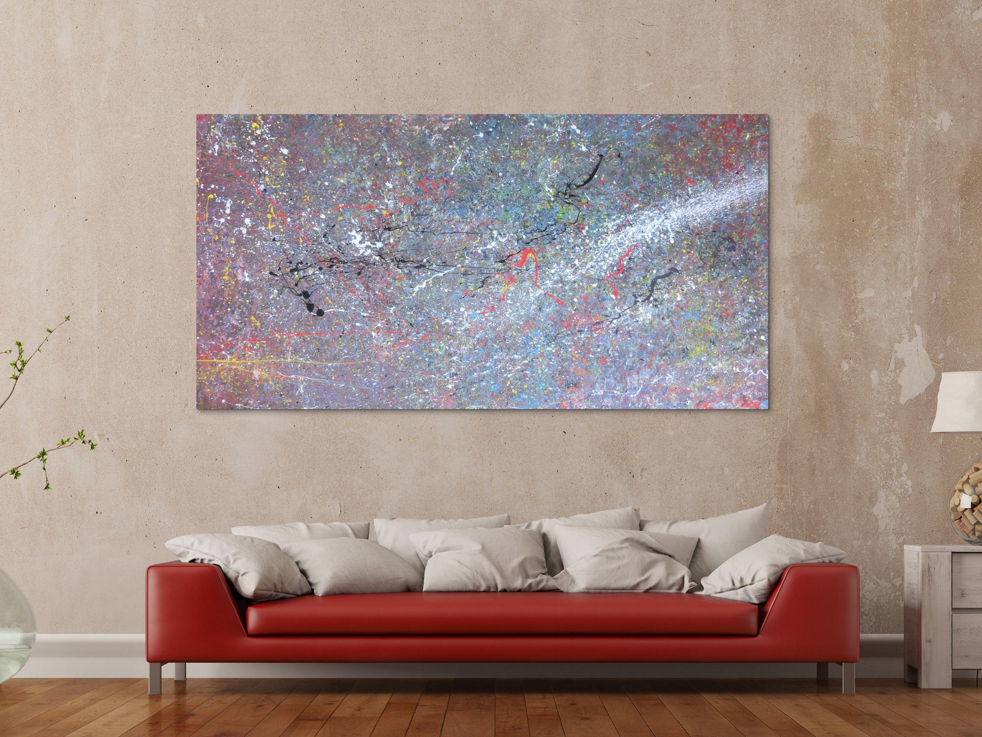 Modernes Acrylbild Lila