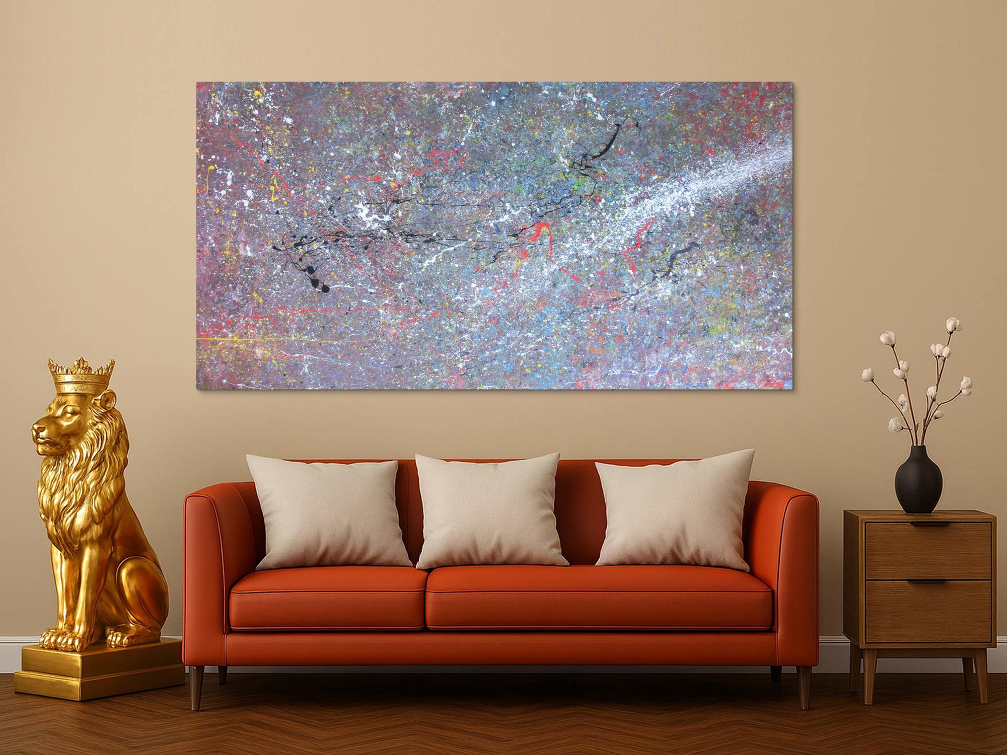 Modernes Acrylbild Lila