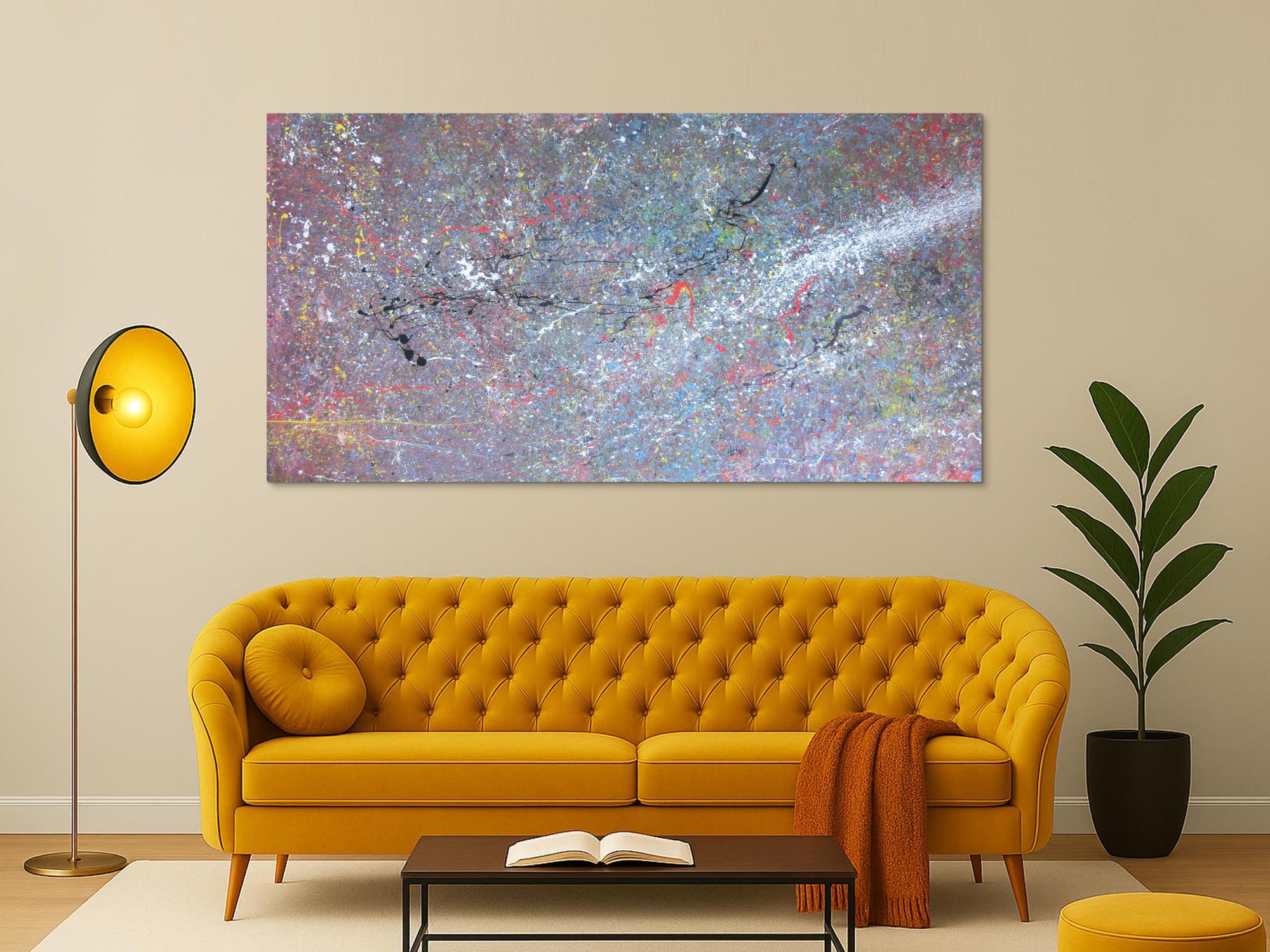 Modernes Acrylbild Lila