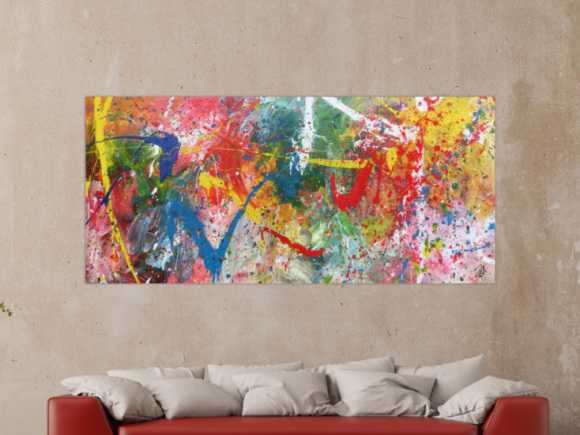 Kunstdruck Ausschnitt erstellen abstraktes Gemälde Nr. 727