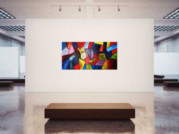 Buntes Acrylbild im modernen Stil