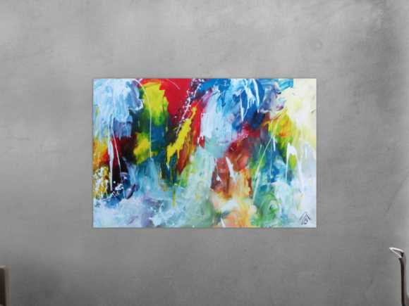 Kunstdruck Ausschnitt erstellen abstraktes Gemälde Nr. 739